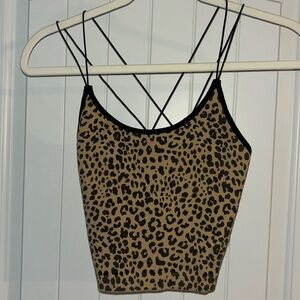 Cheetah Print Crop Top